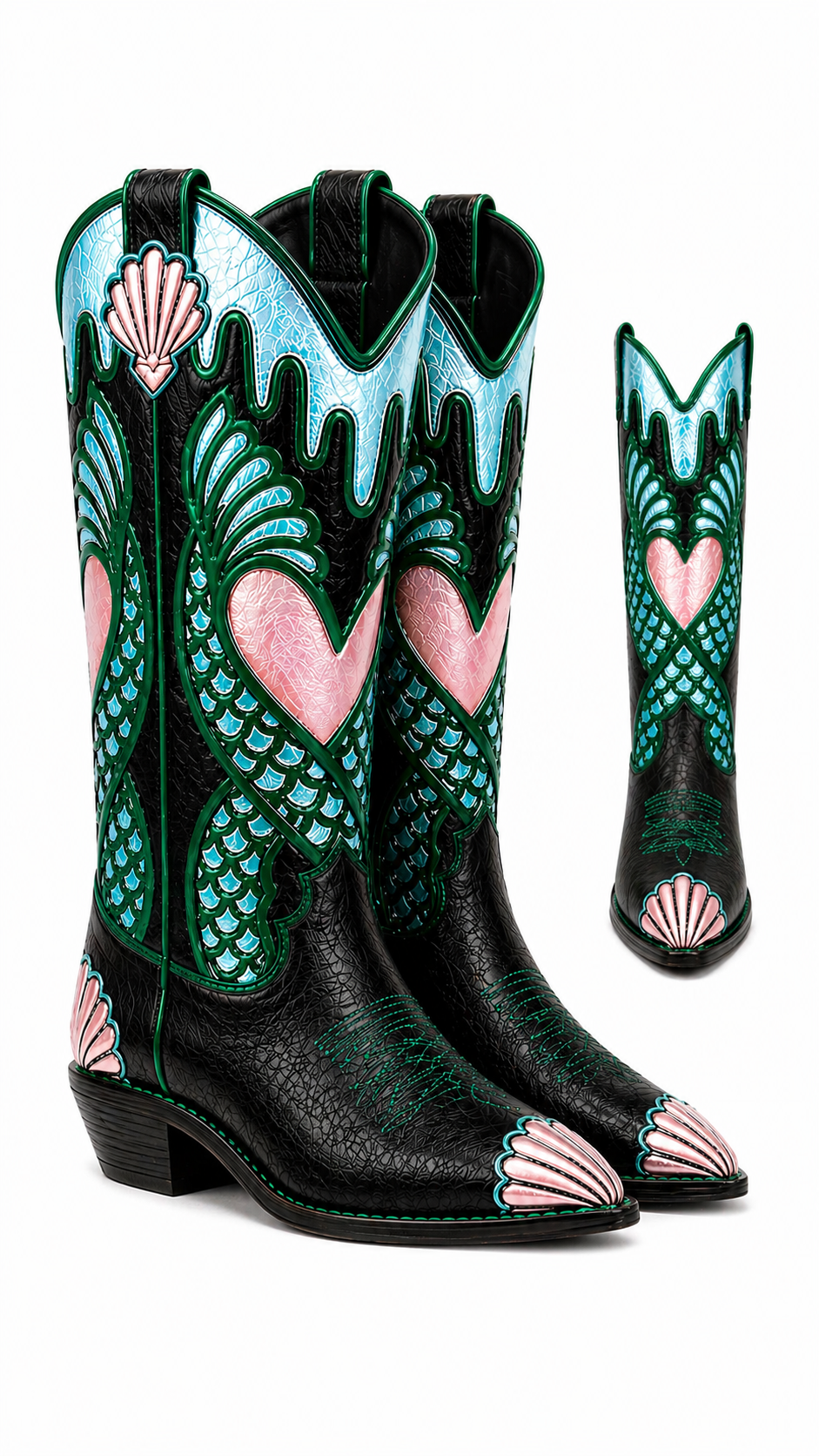 Serena Mermaid Western Bright Boot